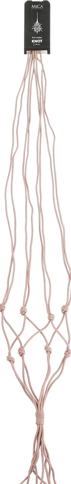 Intratuin Mica Decorations Makramee Blumenampel Knoten hell lila H 140 cm| Blumenampeln & Pflanzenhalter