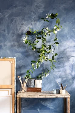 Intratuin Mica Decorations Pflanzenstütze Kreis schwarz D 28 cm| Blumenampeln & Pflanzenhalter|Haken & Bügel