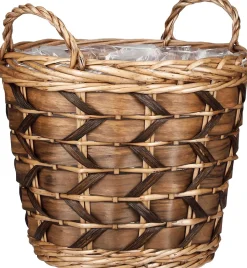 Intratuin Mica Decorations Pflanzkorb Lorens braun D 45 H 39 cm| Pflanzkörbe|Pflanzkörbe