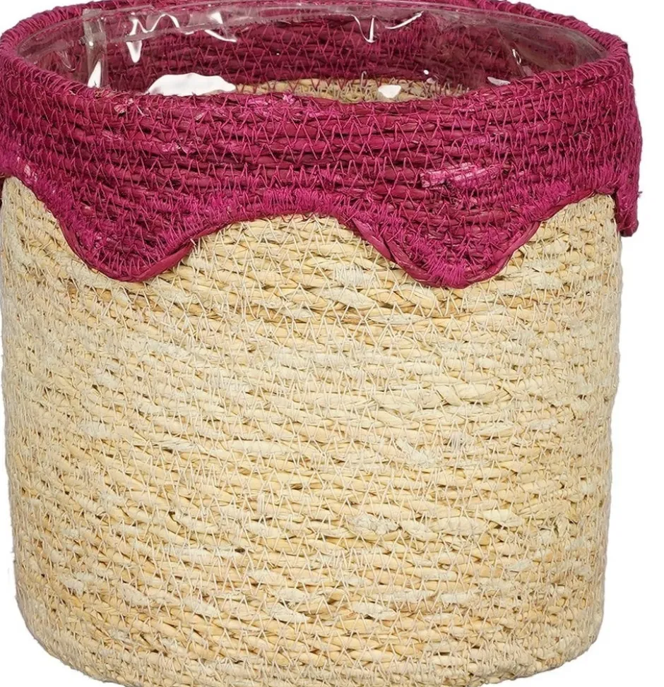 Intratuin Mica Decorations Pflanzkorb Ella rosa D 18 H 18 cm| Pflanzkörbe|Pflanzkörbe