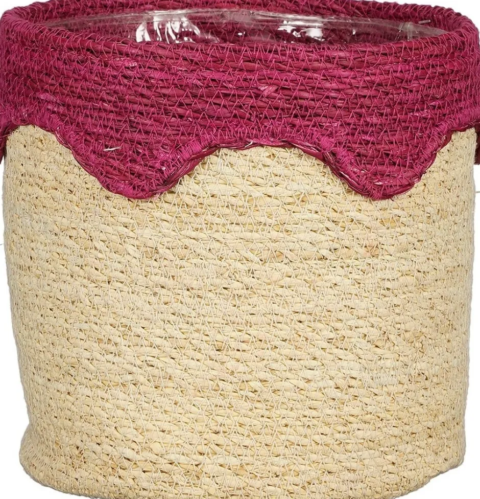 Intratuin Mica Decorations Pflanzkorb Ella rosa D 20 H 20 cm| Pflanzkörbe|Pflanzkörbe