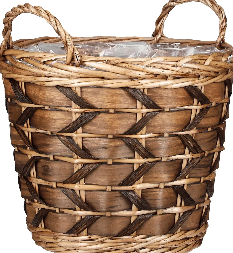 Intratuin Mica Decorations Pflanzkorb Lorens braun D 38 H 33 cm| Pflanzkörbe|Pflanzkörbe