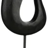 Intratuin Mica Decorations Skulptur auf Ständer organisch Pastina zwart 6,5 x 13 x 33 cm| Dekofiguren & -Objekte