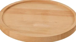 Intratuin Mica Decorations Teller für Glasglocke Hella Holz hell D 26 cm H 2 cm| Glasglocken