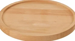 Intratuin Mica Decorations Teller für Glasglocke Hella Holz hell D 23,5 cm H 2 cm| Glasglocken