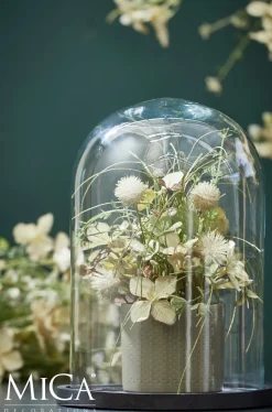 Intratuin Mica Decorations Teller für Glasglocke Hella schwarz D 21,5 cm H 2 cm| Glasglocken