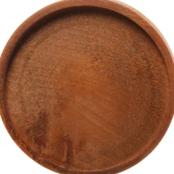 Intratuin Mica Decorations Teller für Glasglocke Hella Holz dunkel D 23,5 cm H 2 cm| Glasglocken