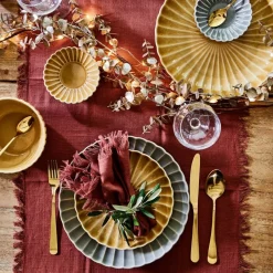 Intratuin Mica Decorations Teller gelb Pesca D 20,5 H 3 cm| Geschirr & Gläser