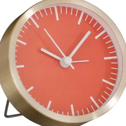 Intratuin Mica Decorations Wecker hellrosa/gold Cadby D 9 H 9 cm| Uhren