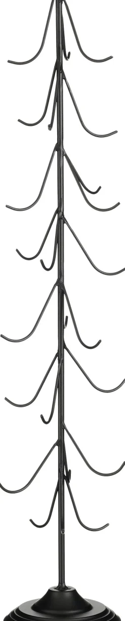 Intratuin Mica Decorations Weihnachtskugelständer schwarz 14 x 14 x 76 cm| Weihnachtskugelständer