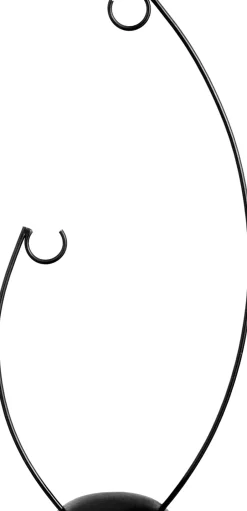 Intratuin Mica Decorations Weihnachtskugel-Ständer doppelt schwarz 18 x 10 x 50 cm| Weihnachtskugelständer