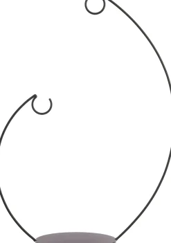 Intratuin Mica Decorations Weihnachtskugel-Ständer doppelt schwarz 35 x 16 x 48 cm| Weihnachtskugelständer