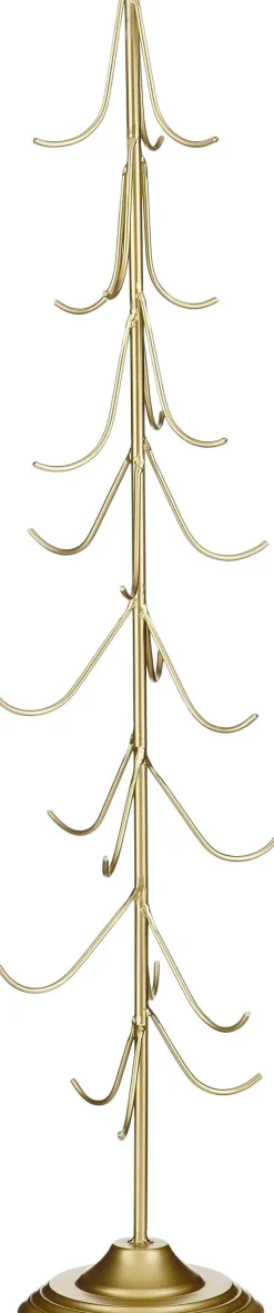Intratuin Mica Decorations Weihnachtskugelständer gold 14 x 14 x 76 cm| Weihnachtskugelständer