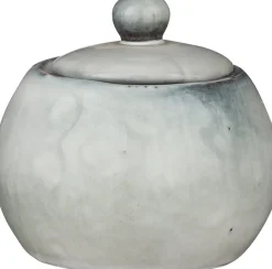 Intratuin Mica Decorations Zuckerdose Tabo grau D 8 cm H 10 cm| Aufbewahrung & Mitnehmen