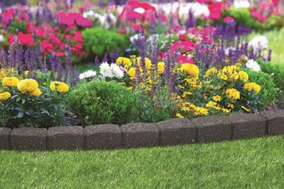 Intratuin Multy Home Beeteinfassung grau 120 x 8 x 7 cm| Beeteinfassungen & Rasenkanten