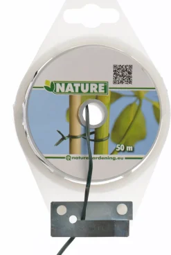 Intratuin Nature Bindedraht mit Metallkern 100 m grün| Rankhilfen|Bindematerial