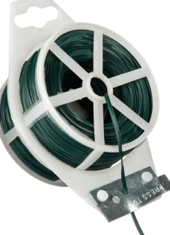 Intratuin Nature Bindedraht mit Metallkern 100 m grün| Rankhilfen|Bindematerial