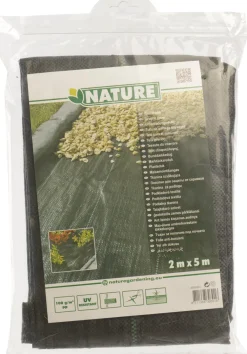 Intratuin Nature Gartenvlies / Unterbodengewebe 2 x 5 m schwarz| Vlies & Folien