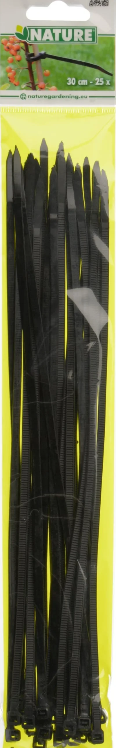 Intratuin Nature Kabelbinder 30 cm schwarz 25 St.| Rankhilfen|Bindematerial