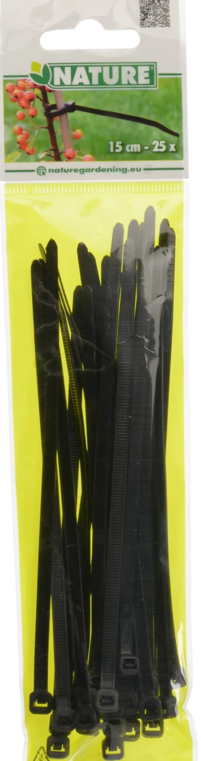 Intratuin Nature Kabelbinder 15 cm schwarz 25 St.| Rankhilfen|Bindematerial