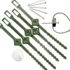 Intratuin Nature Kabelbinder für Kletterpflanzen D 25-45 mm 6 St.| Rankhilfen|Bindematerial