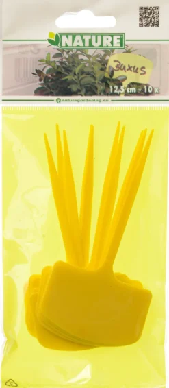 Intratuin Nature Pflanzenschilder 12,5 cm gelb 10 St.| Pflanzenschilder
