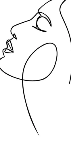 Intratuin PB-Collection Bild Head weiß 30 x 40 x 2 cm| Wandbilder & Gemälde