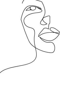 Intratuin PB-Collection Bild High Head weiß 30 x 40 x 2 cm| Wandbilder & Gemälde