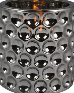 Intratuin Peha Magic LED Kerze im Glas Jacob silber D 9 H 9,6 cm| Led Kerzen