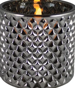 Intratuin Peha Magic LED Kerze im Glas Jacob silber D 8,5 H 8 cm| Led Kerzen