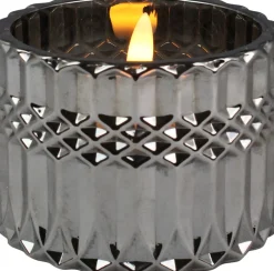 Intratuin Peha Magic LED Kerze im Glas Jacob silber D 9 H 6,5 cm| Led Kerzen