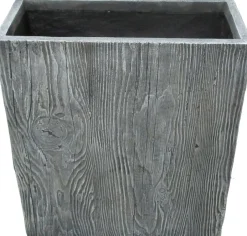 Intratuin Pflanzkübel Wood 80 x 32 x 92 cm grau| Pflanzkübel|Blumentöpfe & Pflanzgefäße