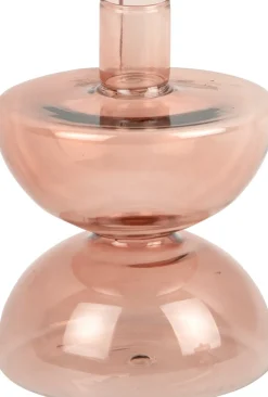 Intratuin PT Living Kerzenständer Diabolo rosa D 10 H 13 cm| Kerzenständer