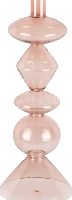 Intratuin PT Living Kerzenständer Totem rosa D 12,5 H 33 cm| Kerzenständer