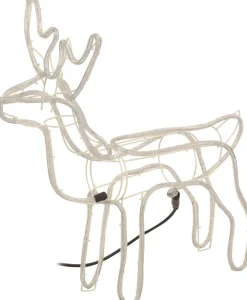 Intratuin Rentier beleuchtet mit 216 LEDs warmweiß 68 x 28 x 61 cm| Weihnachtsfiguren (Außen)