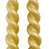 Intratuin Rustik Lys Stabkerzen Swirl gold 8,5 Std. 2 St.| Stabkerzen