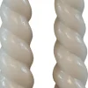 Intratuin Rustik Lys Stabkerzen Swirl creme 8,5 Std. 2 St.| Led Kerzen