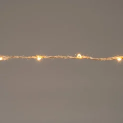 Intratuin Seil-Lichterkette kupfer 2 m mit 40 LEDs klassisch warm| Mini- & Drahtlichterketten