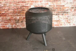 Intratuin SenS-Line Terrassenofen schwarz D 54 H 60 cm| Terrassenöfen & Gartenkamine