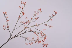 Intratuin Silk-ka Kunstzweig mit Beeren orange 133 cm| Künstliche Deko-Zweige