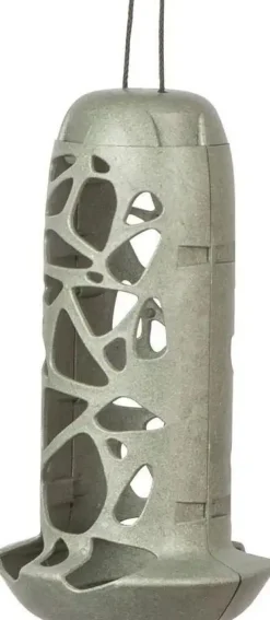 Intratuin Singing Friend Meisenknödelhalter Tara grau D 13 H 25 cm| Gartenvögel|Vogelfutterhäuser