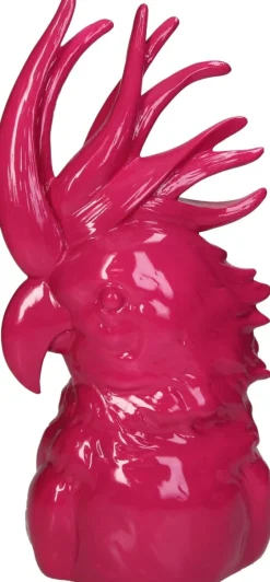 Intratuin Skulptur Kakadu rosa 17 x 12 x 33,3 cm| Dekofiguren & -Objekte