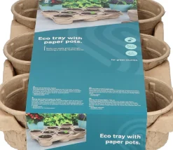 Intratuin Sogo Eco Anzucht-Set inkl. 8 Anzuchttöpfchen| Anzuchttöpfe