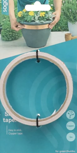 Intratuin SOGO Schneckenband Kupfer 5 m| Pflanzenschutz|Pflanzenschutz- & Schädlingsbekämpfungsmittel