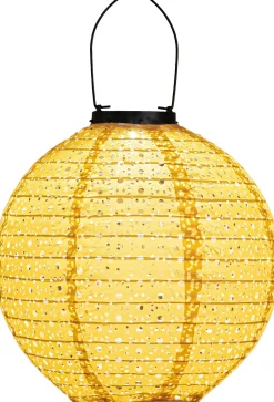 Intratuin Solarleuchte Marrakesh gelb D 25,5 H 25,5 cm| Solar Gartenleuchten|Außenleuchten Hängend