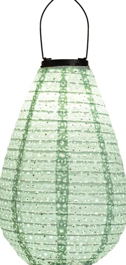 Intratuin Solarleuchte Marrakesh grün D 20 H 29 cm| Solar Gartenleuchten|Außenleuchten Hängend