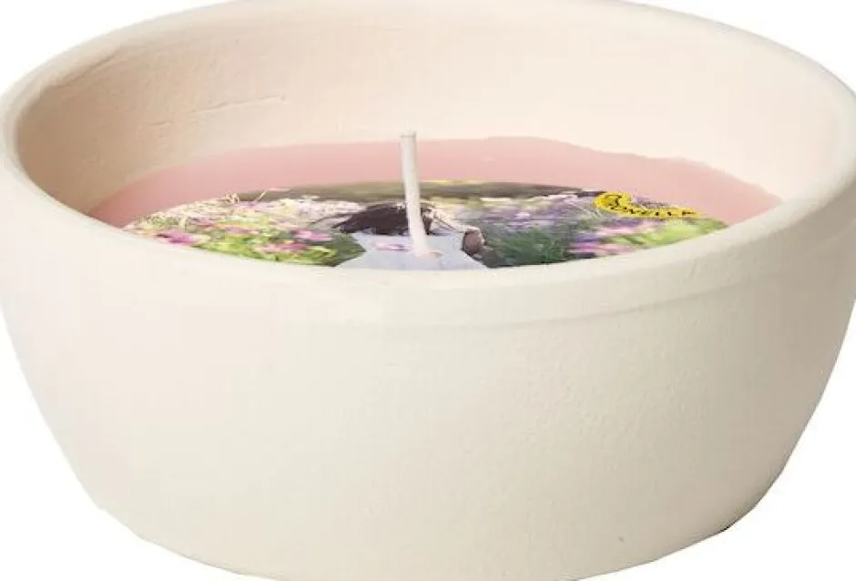 Intratuin Spaas Citronella-Kerze Summer Blossom rosa 13 Std. D 10,9 H 4,6 cm| Kerzen Im Glas|Citronella-Kerzen