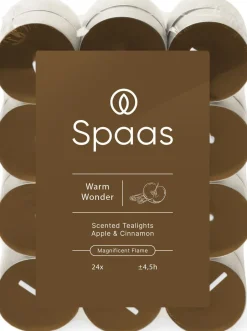 Intratuin Spaas Duftkerze Essential Collection Warm Wonder braun 4,5 Stunden D 3,9 H 1,6 cm 24 St.| Teelichter|Duftkerzen