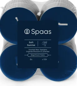 Intratuin Spaas Duftkerze Essential collection Soft Sunrise blau 10 Std. D 6 H 2,1 cm 8 St.| Teelichter|Duftkerzen