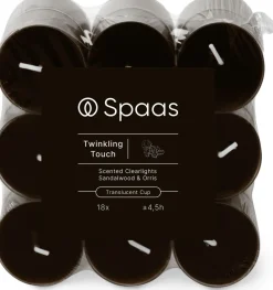 Intratuin Spaas Duftkerze Essential collection Twinkling Touch braun 4,5 Std. D 3,5 H 1,6 cm 18 St.| Teelichter|Duftkerzen